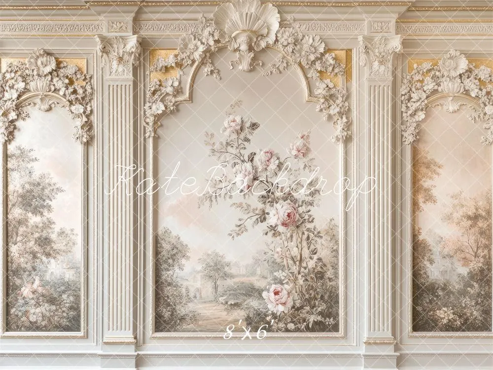 Kate Fine Art Interior Floral Vintage Wall Backdrop Designed by Mini MakeBelieve