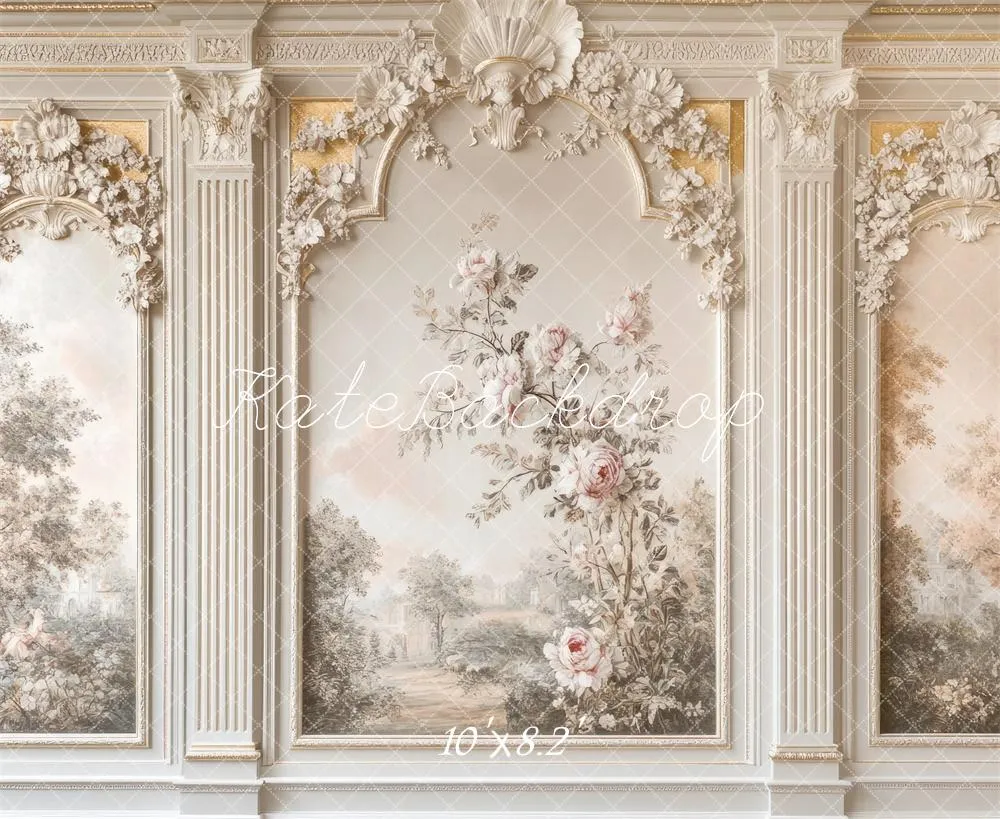 Kate Fine Art Interior Floral Vintage Wall Backdrop Designed by Mini MakeBelieve