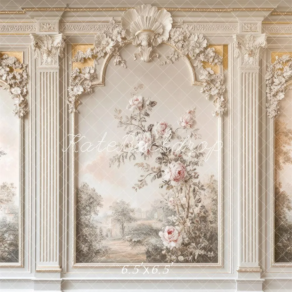 Kate Fine Art Interior Floral Vintage Wall Backdrop Designed by Mini MakeBelieve