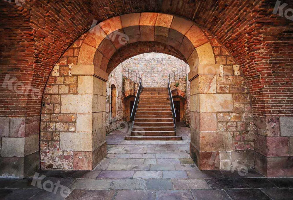 Kate Grand Staircase Vintage Architecture House Backdrop