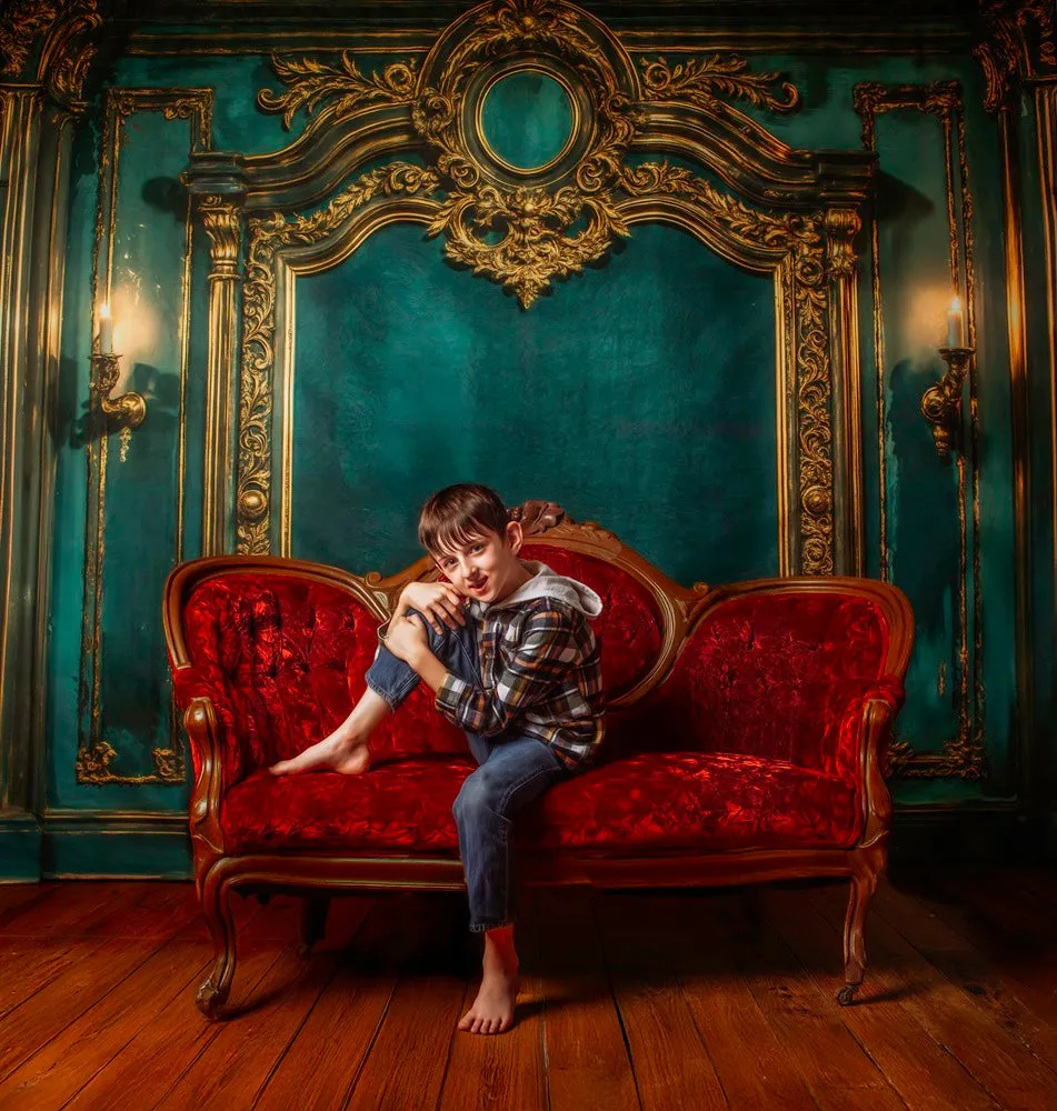 Kate Green Vintage Ornate Wall Backdrop Designed by Emetselch
