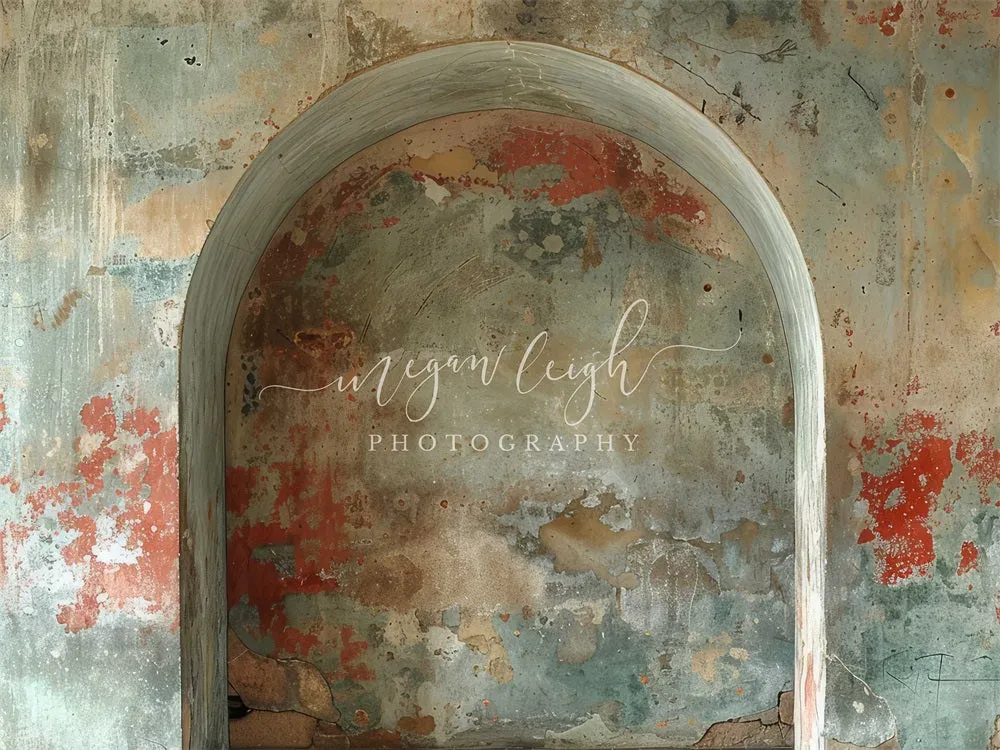 Kate Retro Colorful Graffiti Arch Wall Backdrop Designed by Megan Leigh Photography