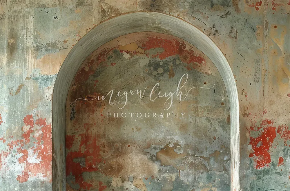 Kate Retro Colorful Graffiti Arch Wall Backdrop Designed by Megan Leigh Photography