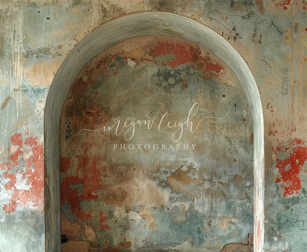 Kate Retro Colorful Graffiti Arch Wall Backdrop Designed by Megan Leigh Photography