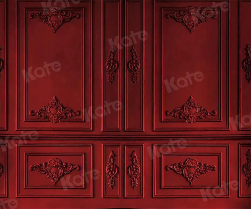 Kate Retro Vintage Dark Red Wall Backdrop for Photography