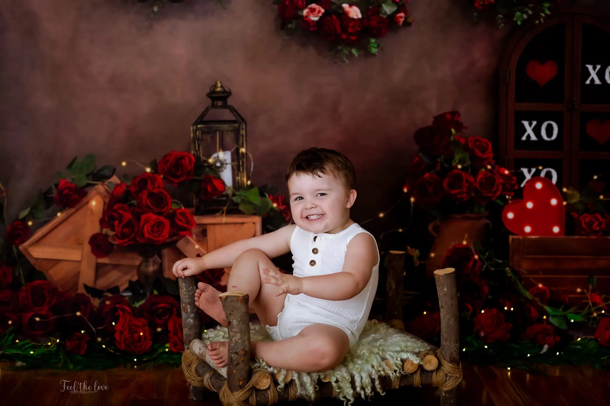Kate Valentine's Day Backdrop Vintage Rose Designed by Emetselch