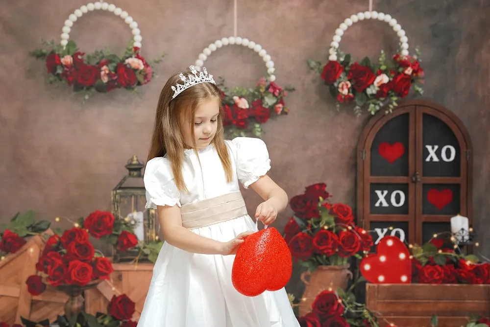 Kate Valentine's Day Backdrop Vintage Rose Designed by Emetselch