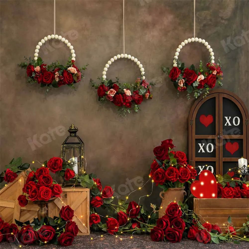 Kate Valentine's Day Backdrop Vintage Rose Designed by Emetselch