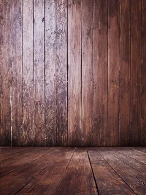 Kate Vintage Brown Wood and Floor Backdrop for Photography
