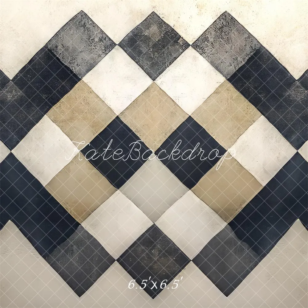 Kate Vintage Checkered Floor Backdrop Designed by Mini MakeBelieve