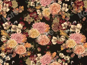 Kate Vintage Fine Art Floral Backdrop Designed by JS Photography
