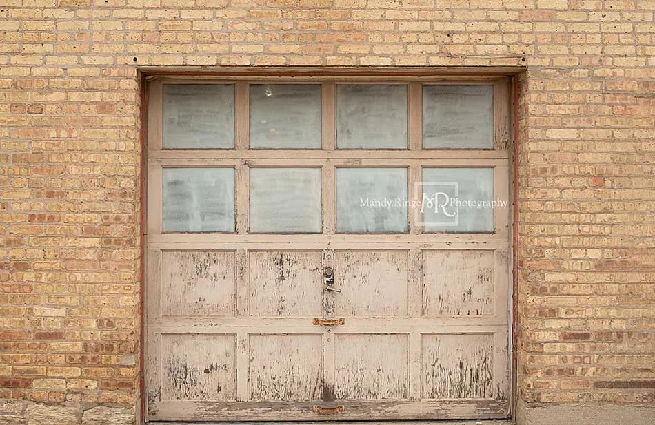 Kate Vintage Garage Door Backdrop Designed by Mandy Ringe Photography