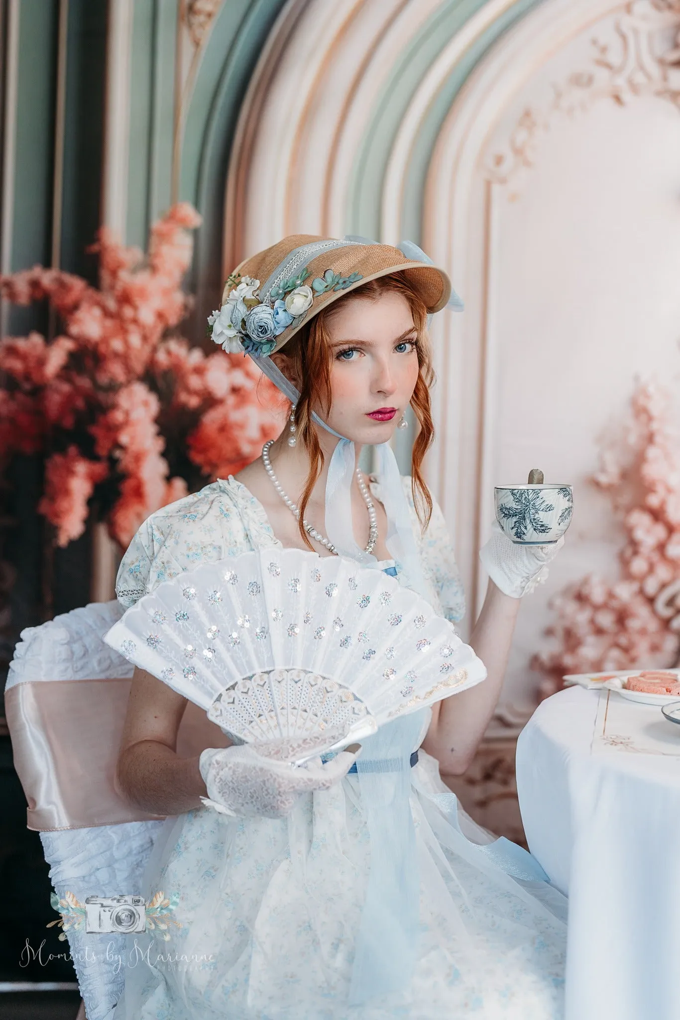 Kate Vintage Green Wall Backdrop Designed by Chain Photography