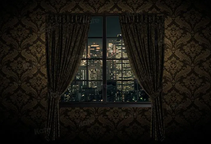 Kate Window Vintage City Sence Backdrop Designed by JS Photography
