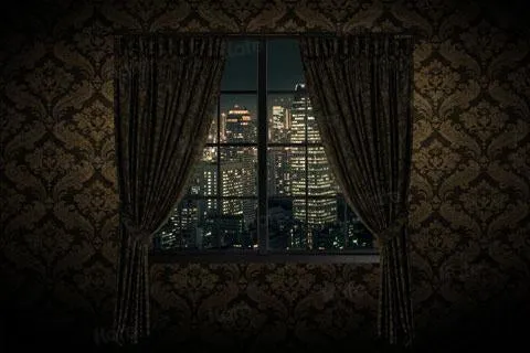 Kate Window Vintage City Sence Backdrop Designed by JS Photography