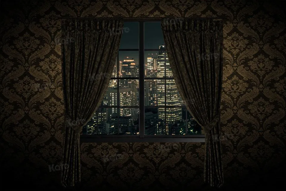 Kate Window Vintage City Sence Backdrop Designed by JS Photography