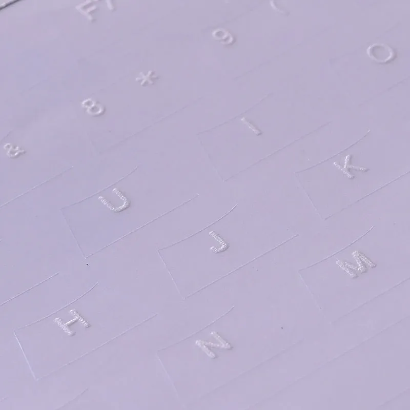 Keycaps with Engraved English Side Lettering