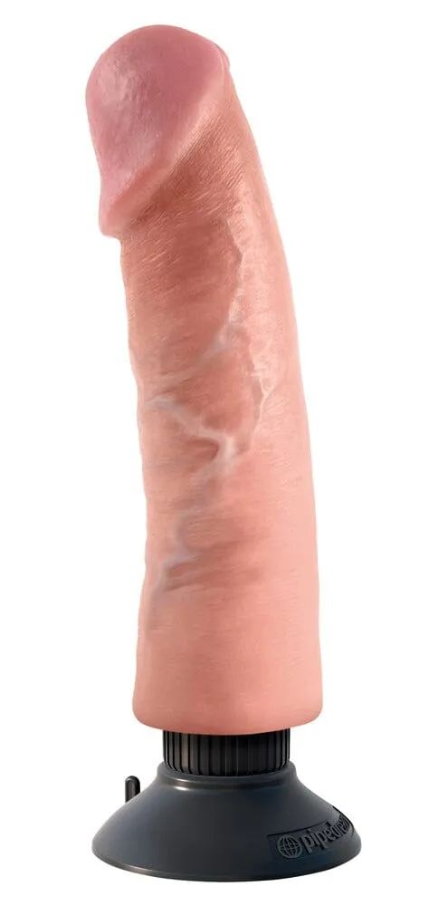 King Cock 9" Vibrating Cock - Realistic, Poseable, Waterproof, Powerful Suction Cup Base