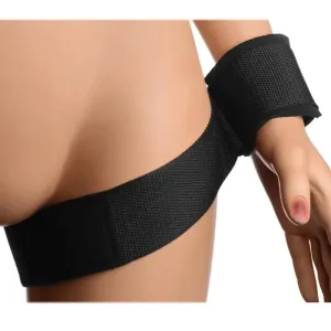 Kink Industries Black Padded Bondage Thigh and Wrist Restraint Set