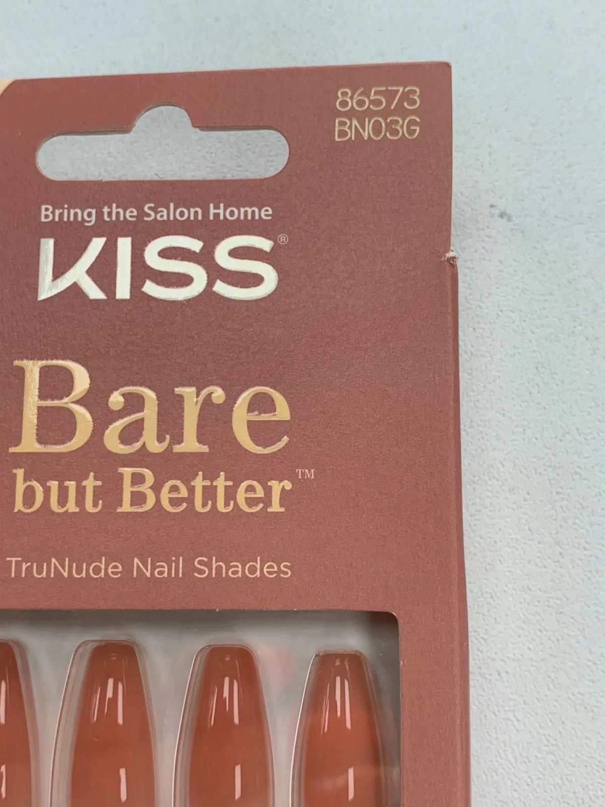 Kiss Bare But Better TruNude Nail Shades Long