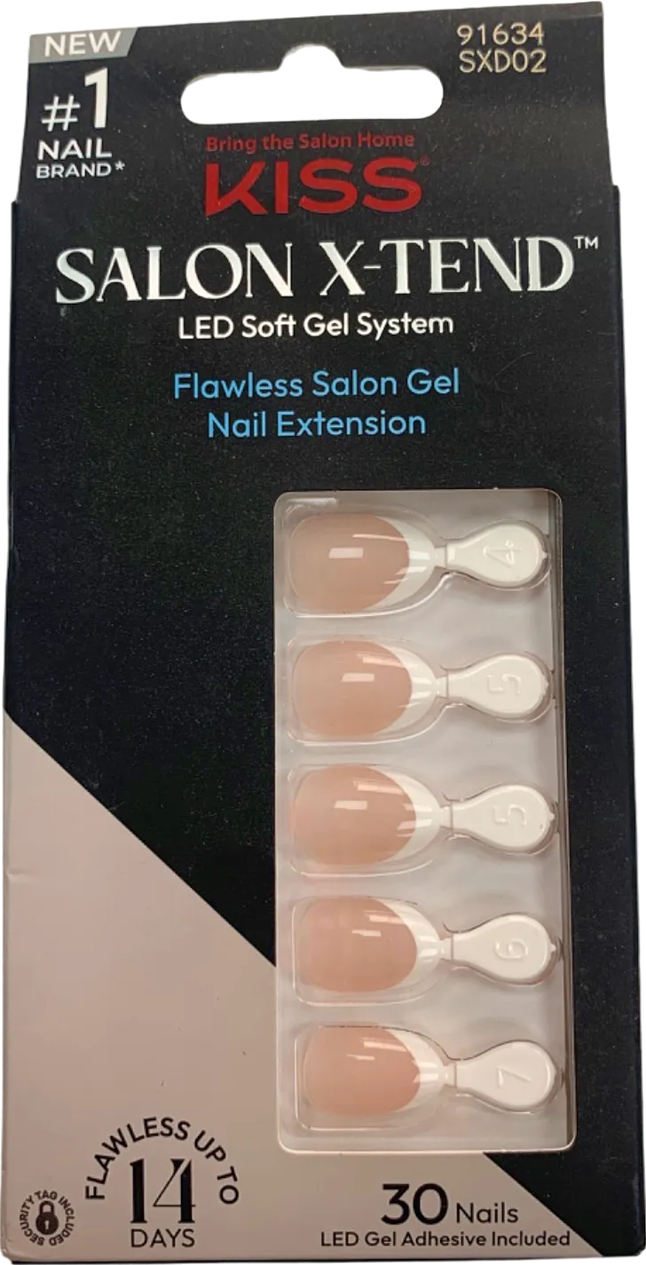 Kiss Salon X-Tend LED Soft Gel System Flawless Salon Gel Nail Extension