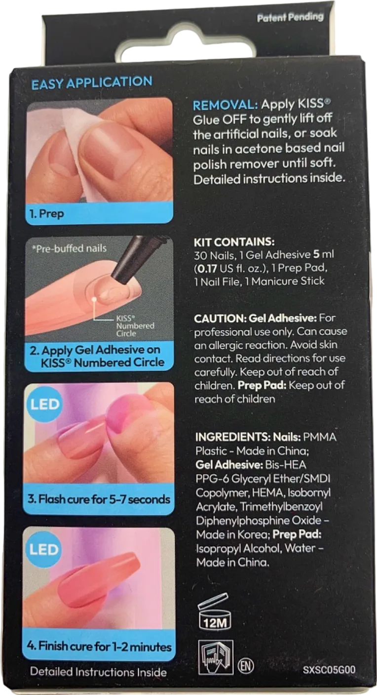 Kiss Salon X-Tend LED Soft Gel System Flawless Salon Gel Nail Extension