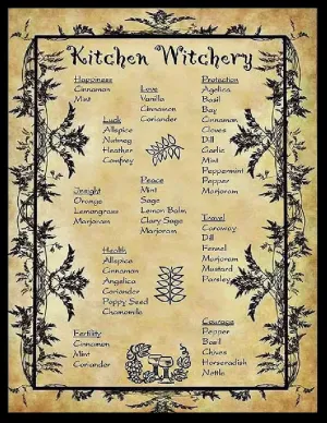 Kitchen Witchery - Custom Made AI Designed Art - Witch Coven Enchanted Spaces Display - Digital Download - Fairy Core - One of A Kind Print