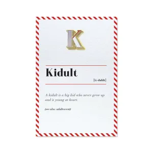 K/Kidult Pin Badge and Card