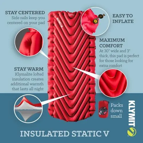 Klymit Insulated Static V Luxe Sleeping Mat