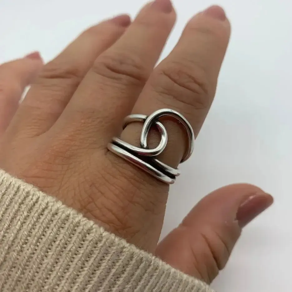 Knot Thumb Ring | Sterling Silver