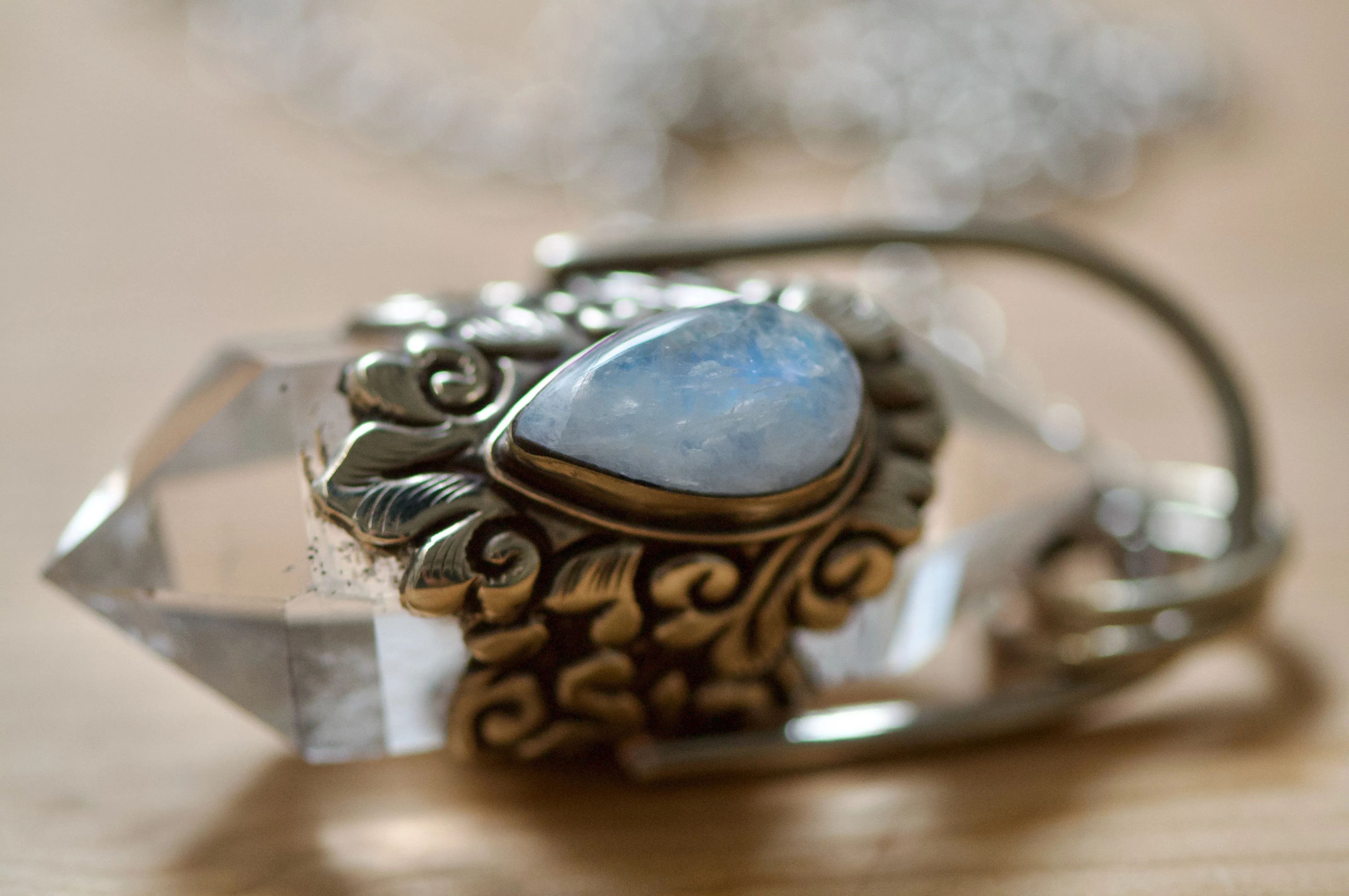 Ko Lipe Quartz Necklace with Moonstone