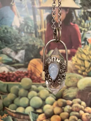Ko Lipe Quartz Necklace with Moonstone