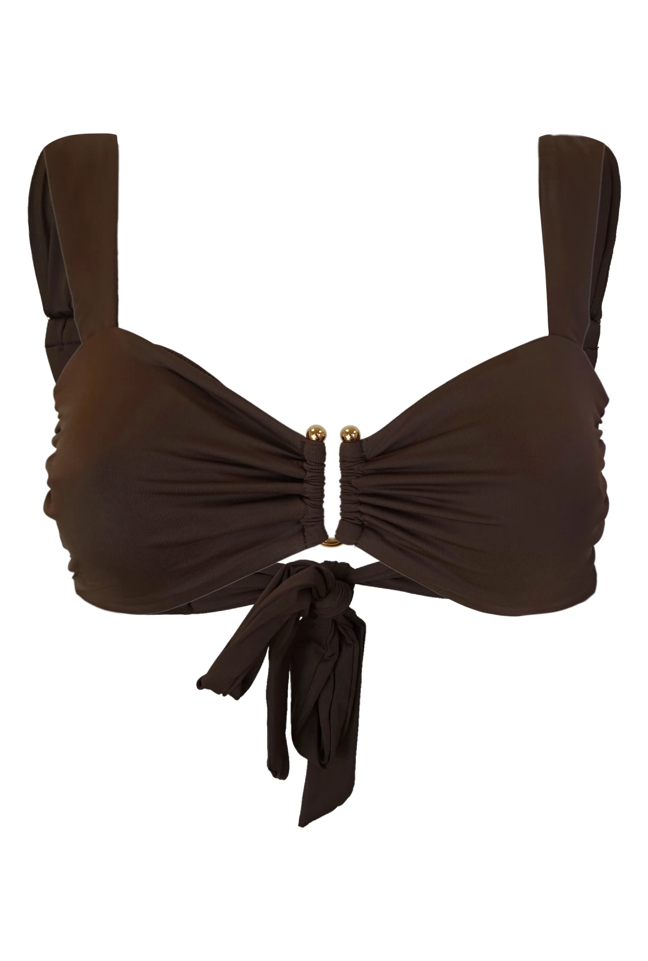 Komodo Supportive Bikini Top - Cocoa Brown