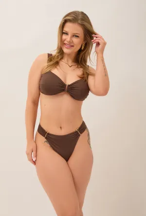 Komodo Supportive Bikini Top - Cocoa Brown