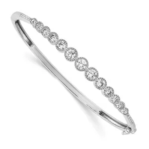 Lab Grown Diamond Hinged Bangle Bracelet