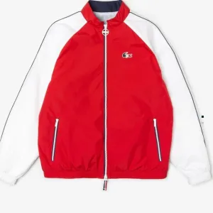 Lacoste Women's French Sporting Spirit Edition Water-Resistant Zip Jacket Size M