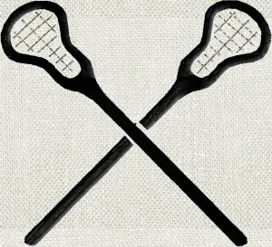 LaCrosse Sticks Embroidery Design - fun stuff