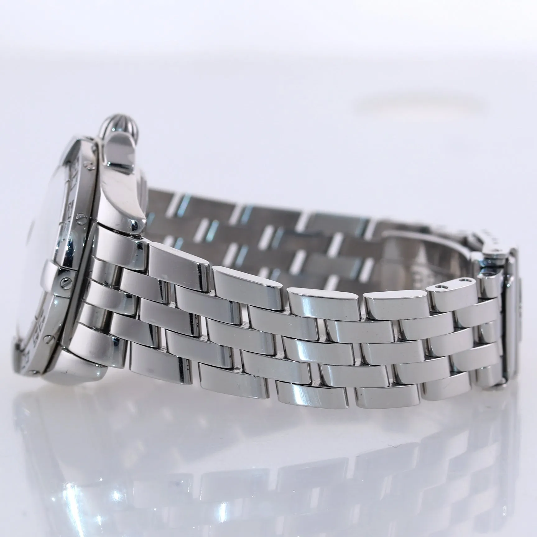 Ladies Breitling Galactic Cockpit 32 A71356 Steel MOP Diamond Quartz Date Watch