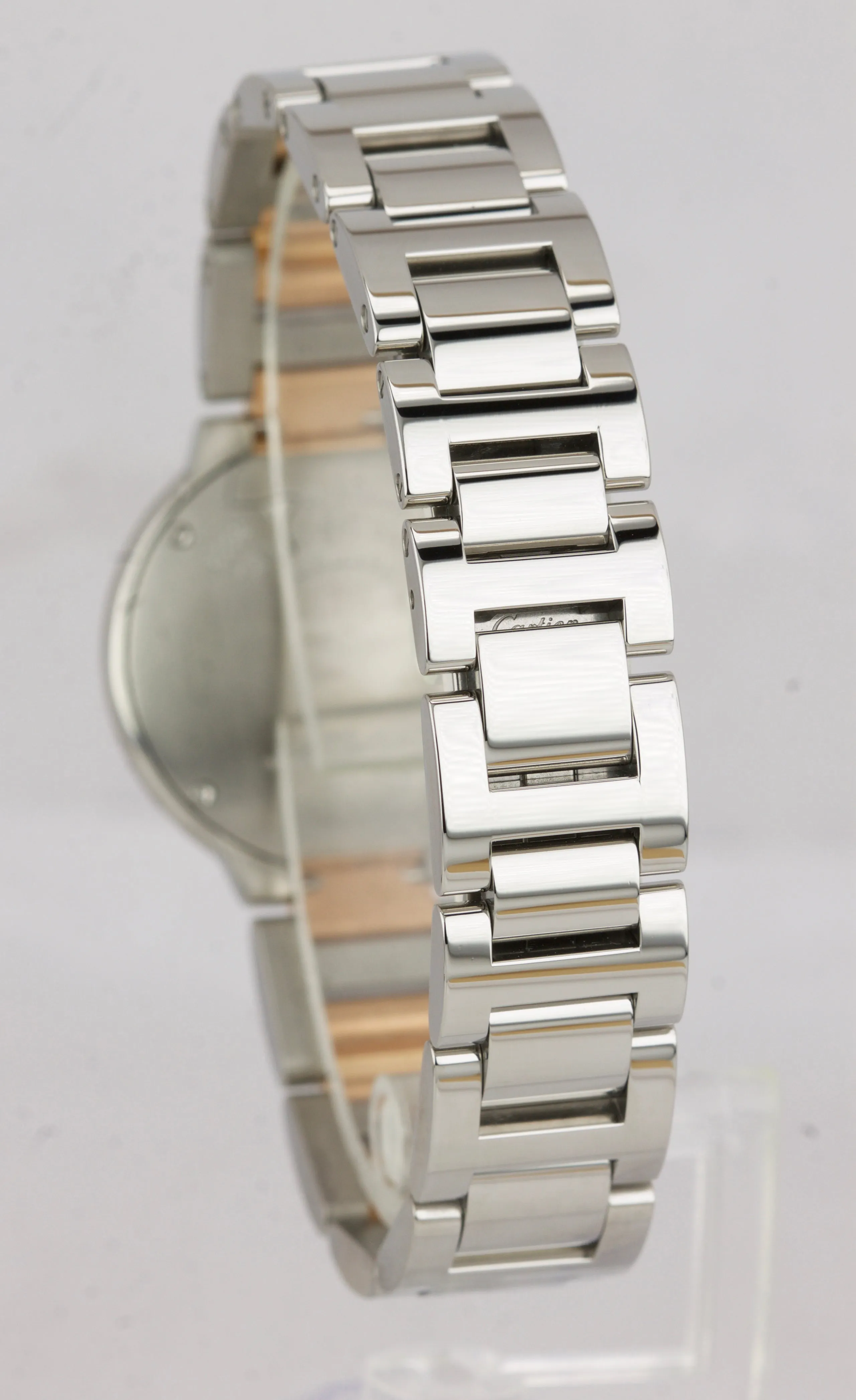 Ladies Cartier Ballon Bleu Diamond 28.60mm 18K Rose Gold WE902030 3009 Watch