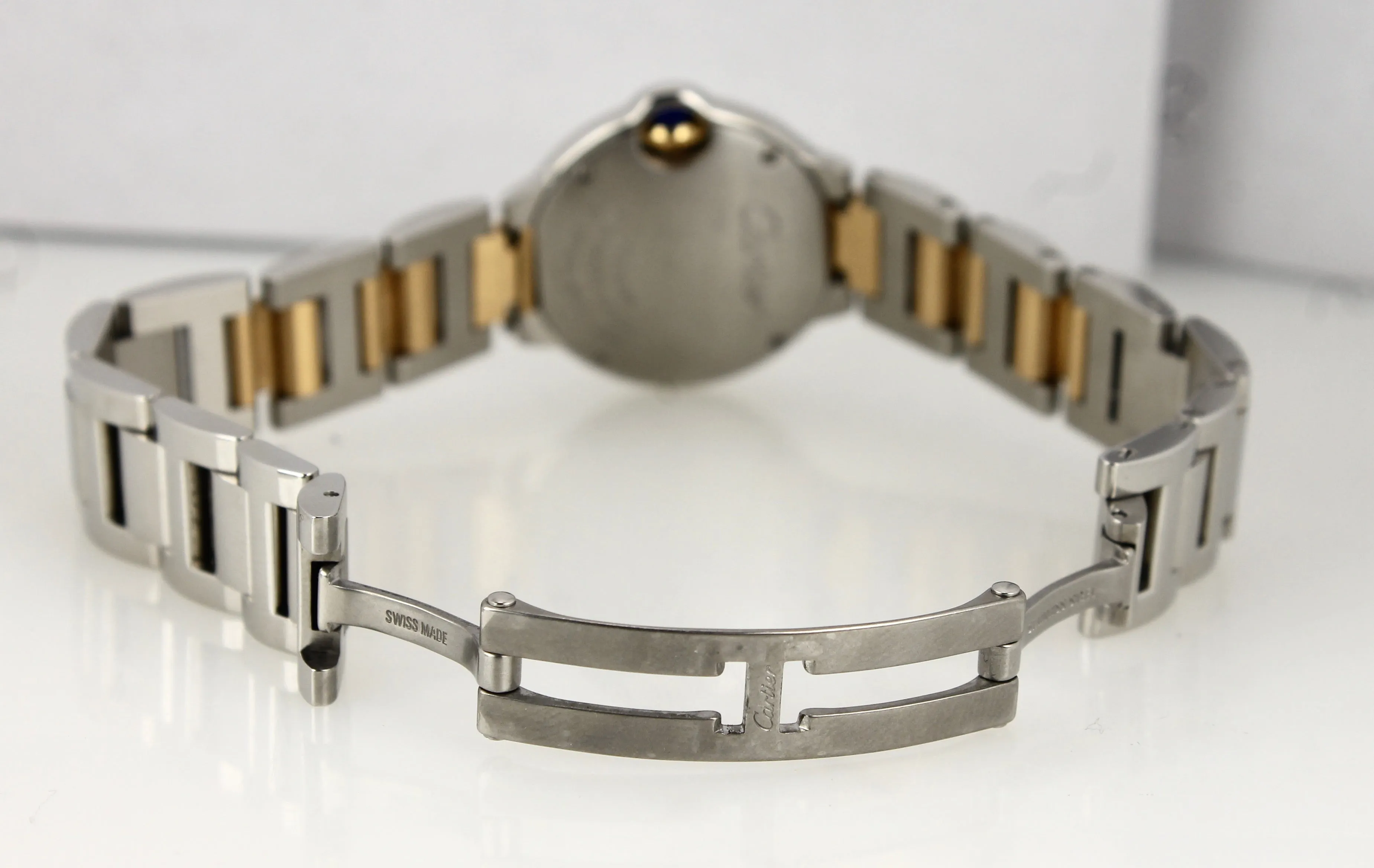 Ladies Cartier Ballon Bleu Quartz 28mm Two-Tone Stainless W2BB0010 3009 Watch