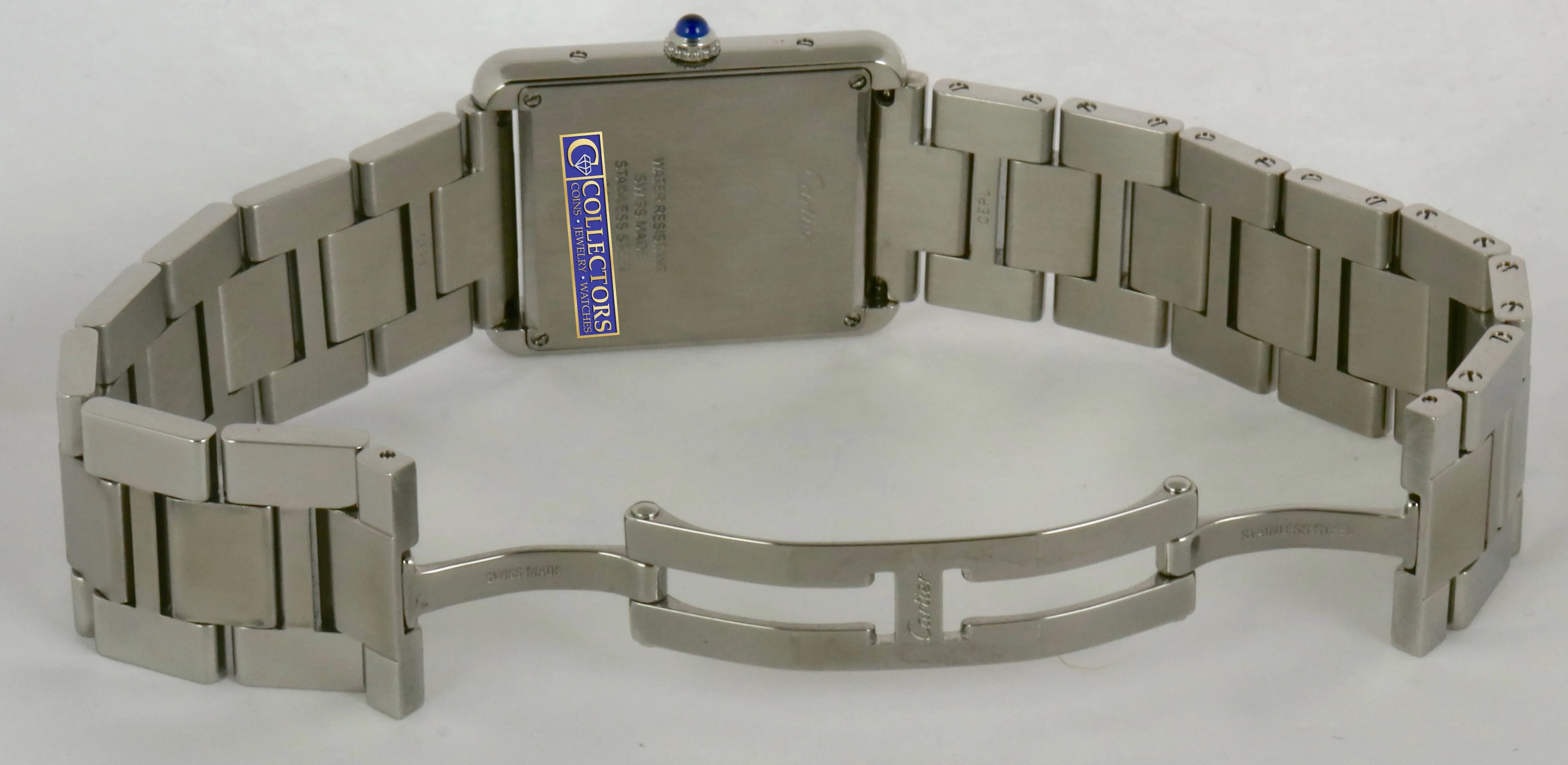Ladies Cartier Tank Solo 3169 W5200014 Stainless White Roman Date Swiss Quartz