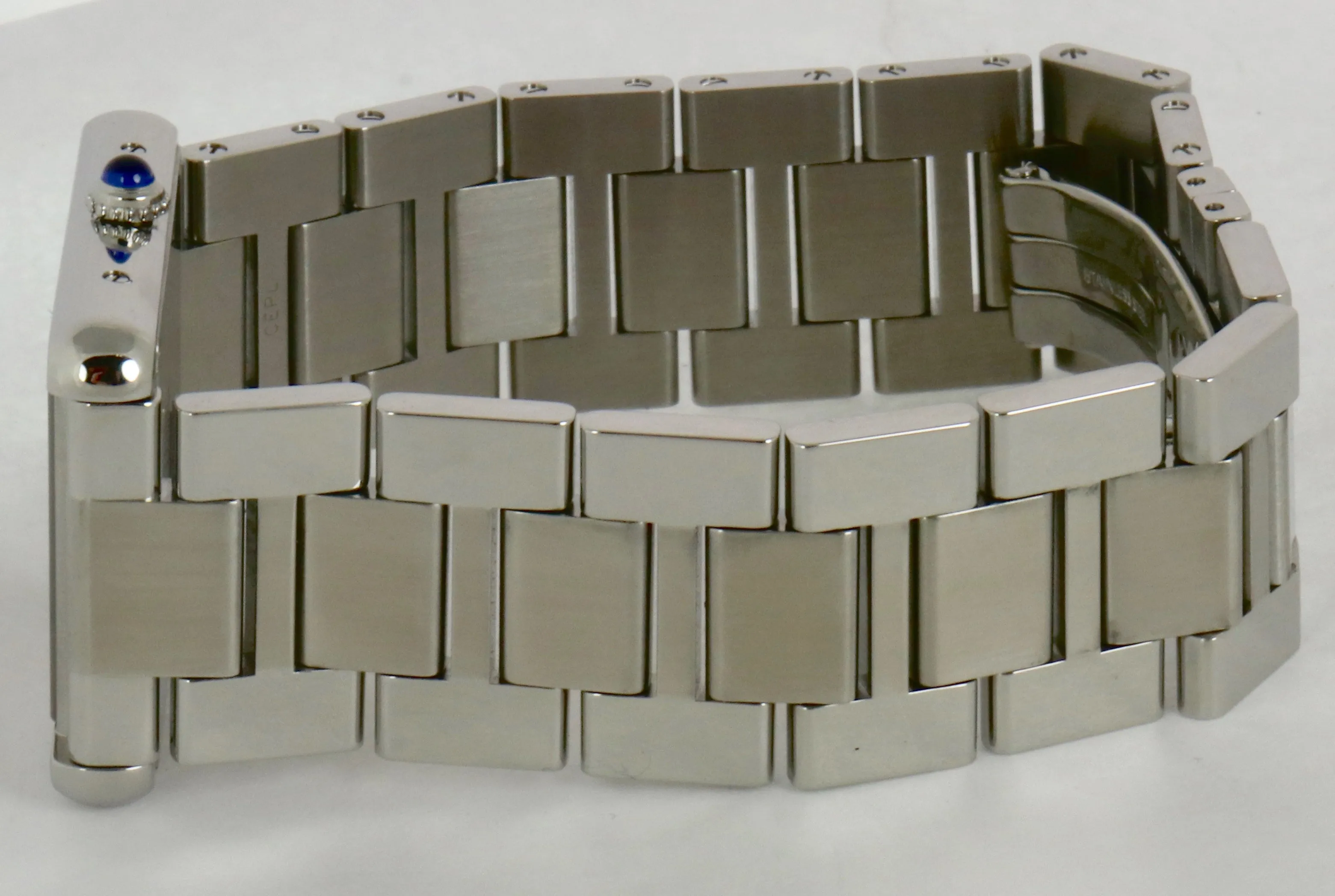 Ladies Cartier Tank Solo 3169 W5200014 Stainless White Roman Date Swiss Quartz