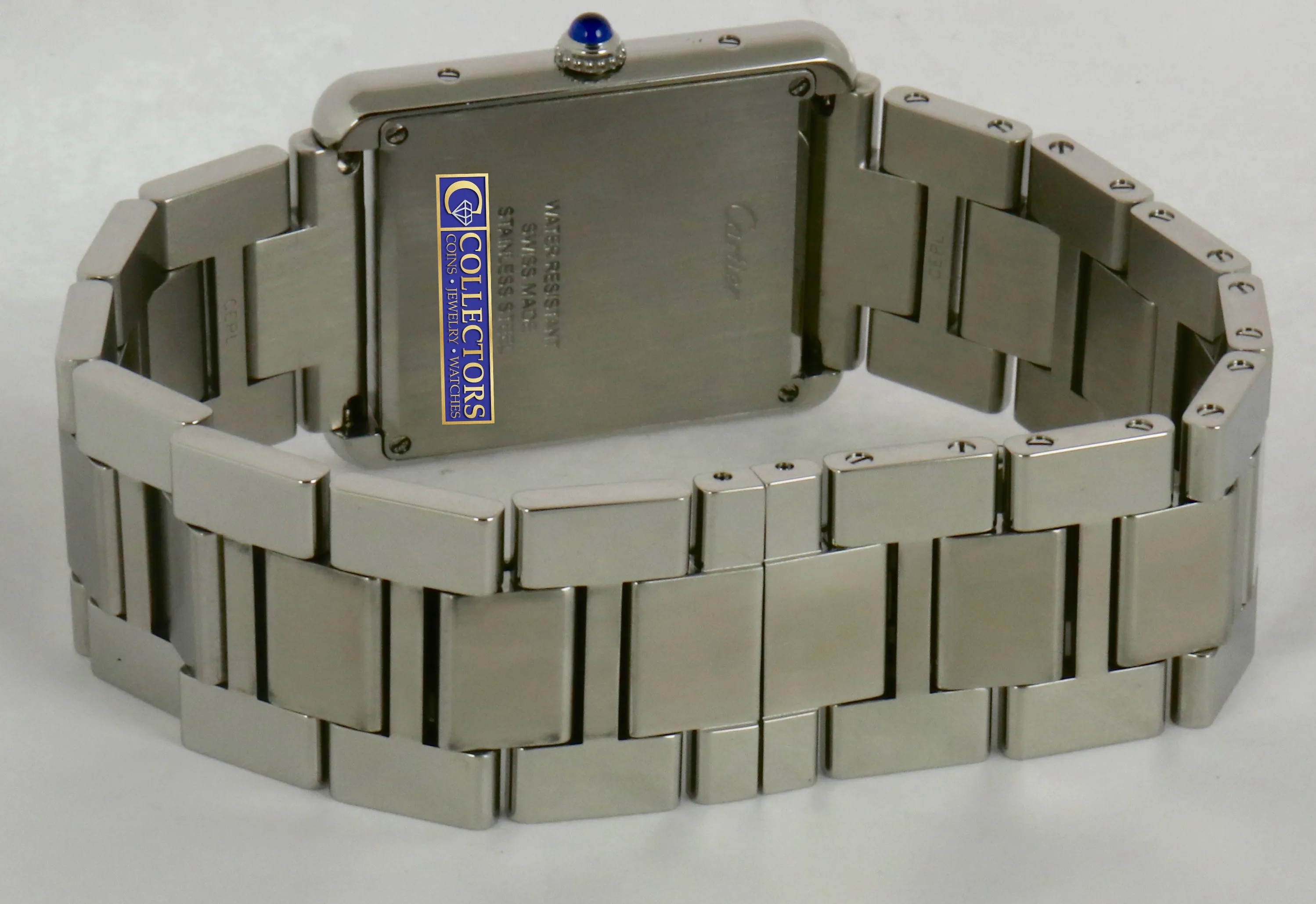 Ladies Cartier Tank Solo 3169 W5200014 Stainless White Roman Date Swiss Quartz