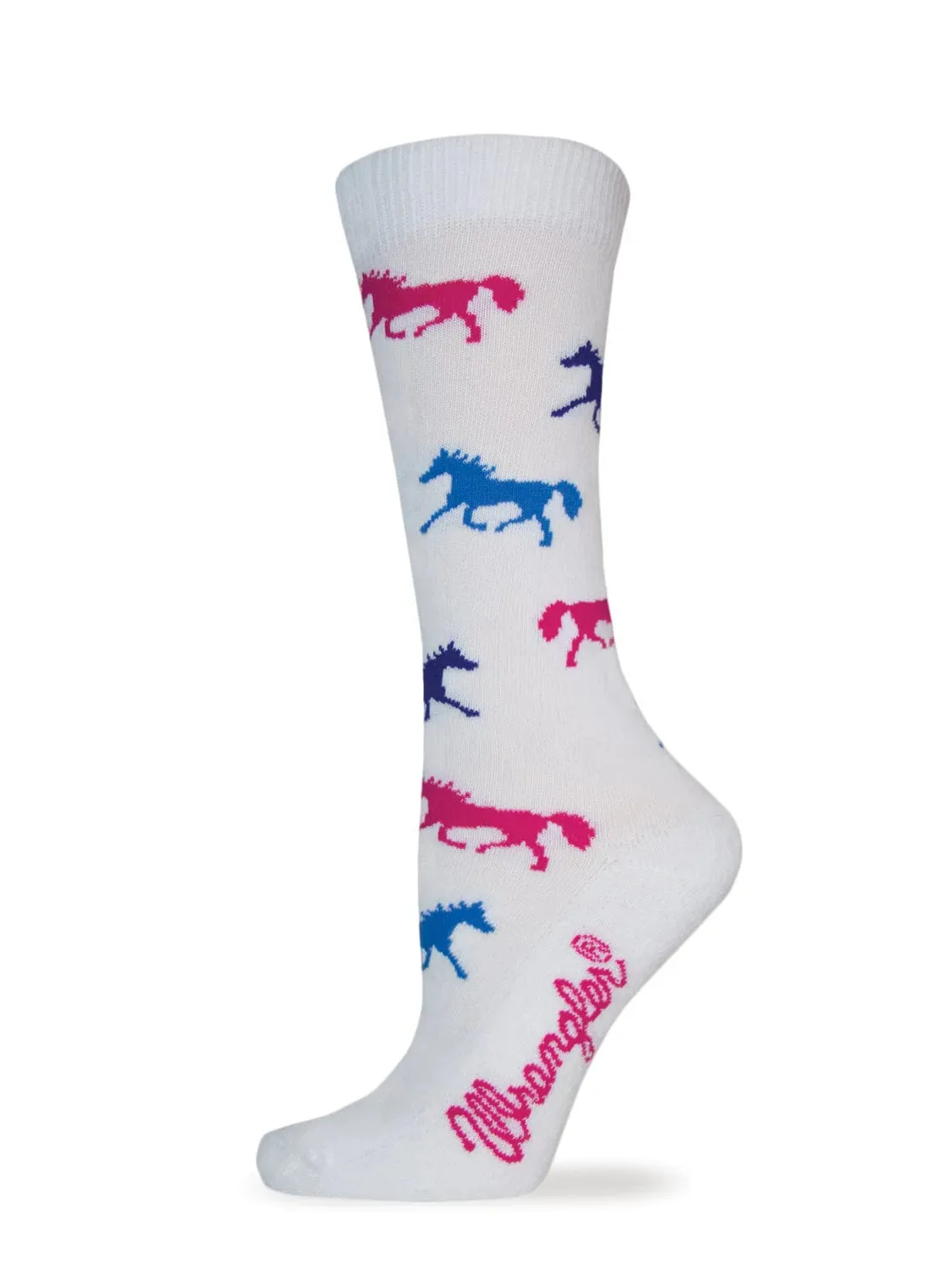 LADIES HORSE CREW SOCK