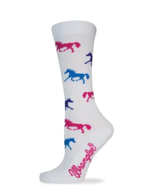 LADIES HORSE CREW SOCK