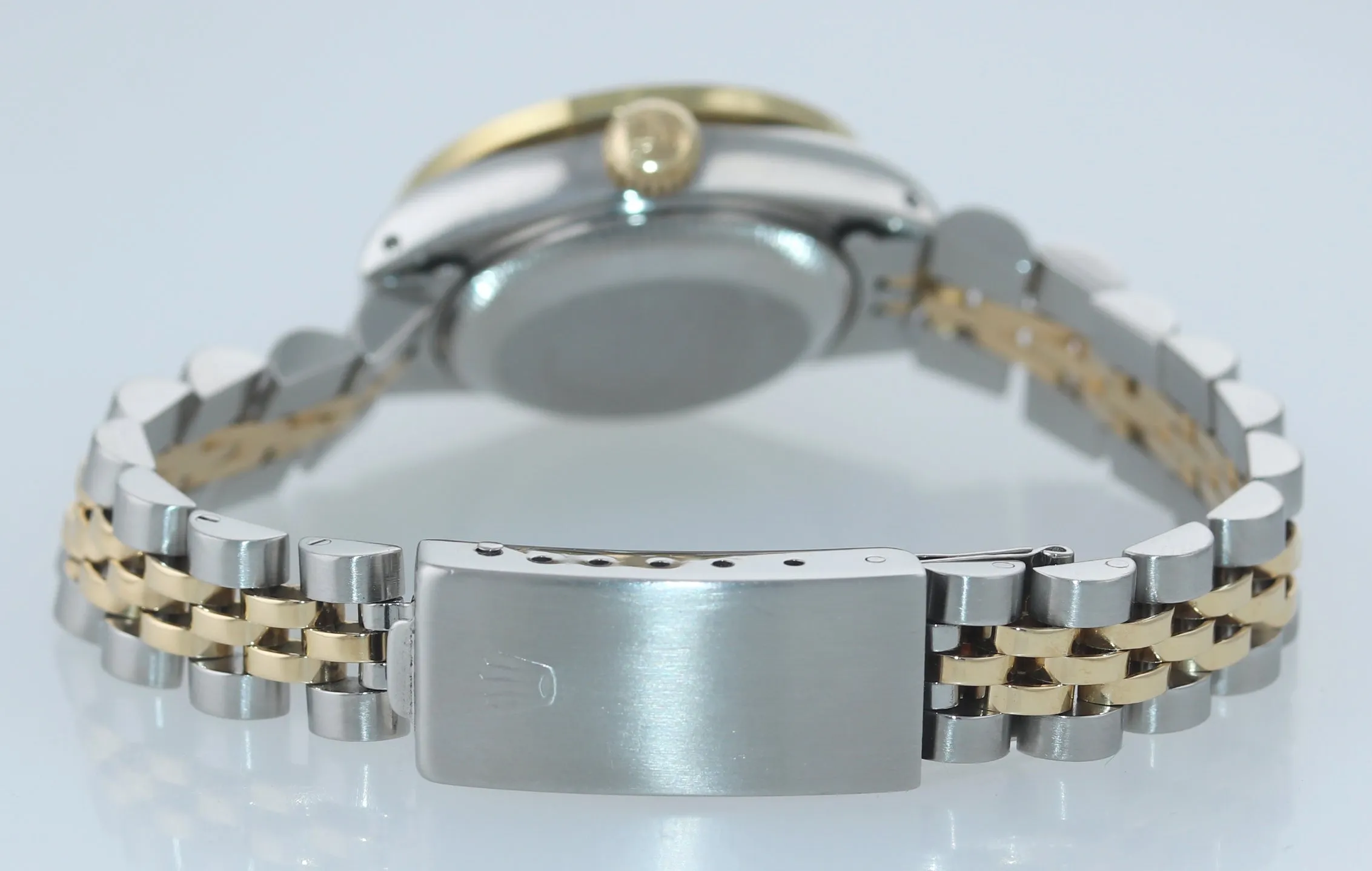 Ladies Rolex DateJust 26mm 69173 Two Tone Gold Steel Diamond MOP Quickset Watch