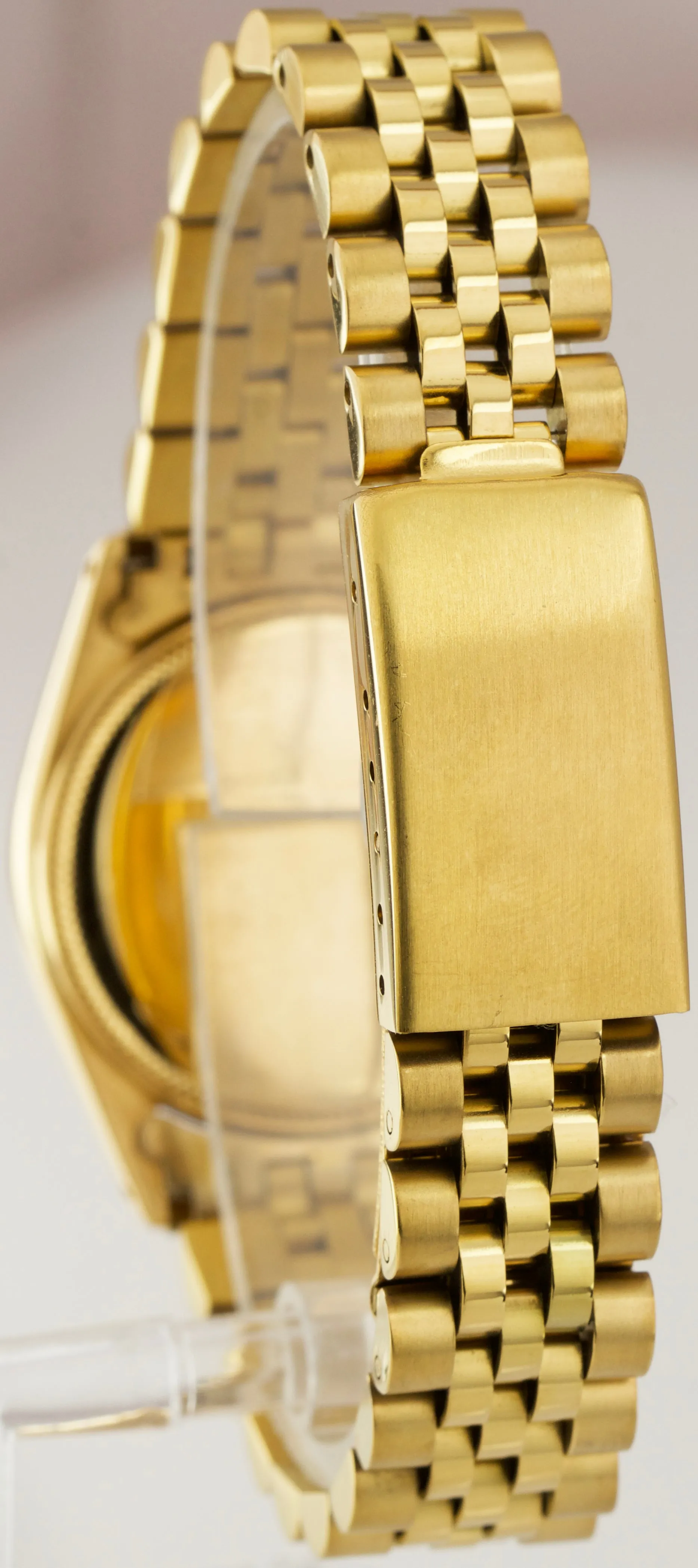 Ladies Rolex Oyster Perpetual Jubilee 18K Yellow Gold 6751 31mm Champagne Watch