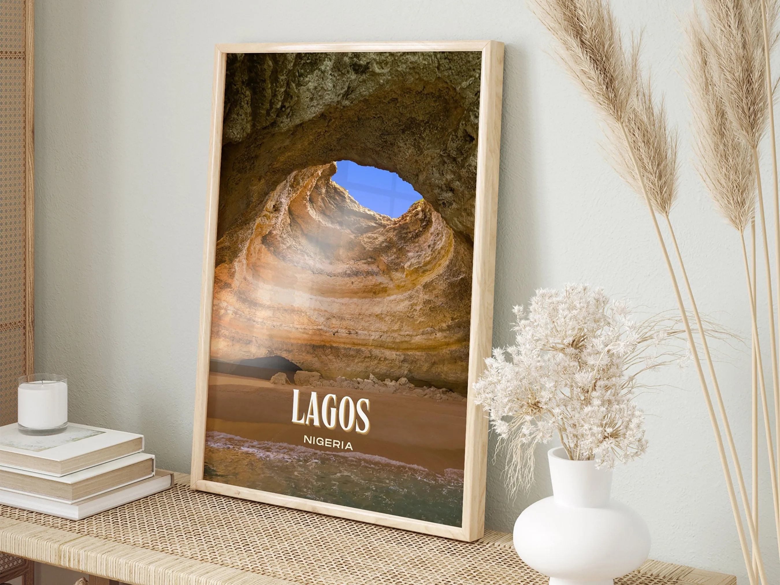 Lagos Retro Wall Art, Nigeria