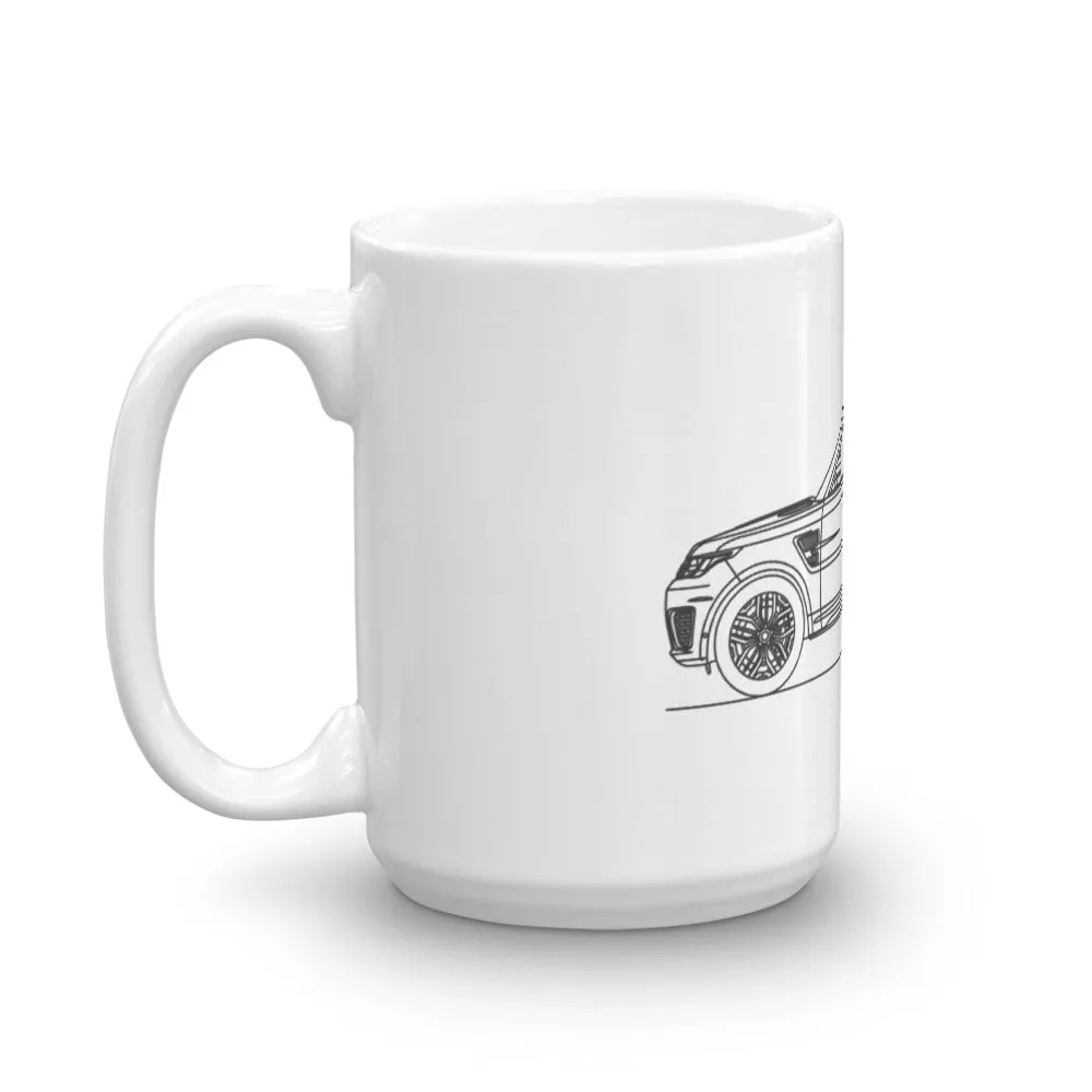 Land Rover Range Rover Sport SVR Silhouette Mug