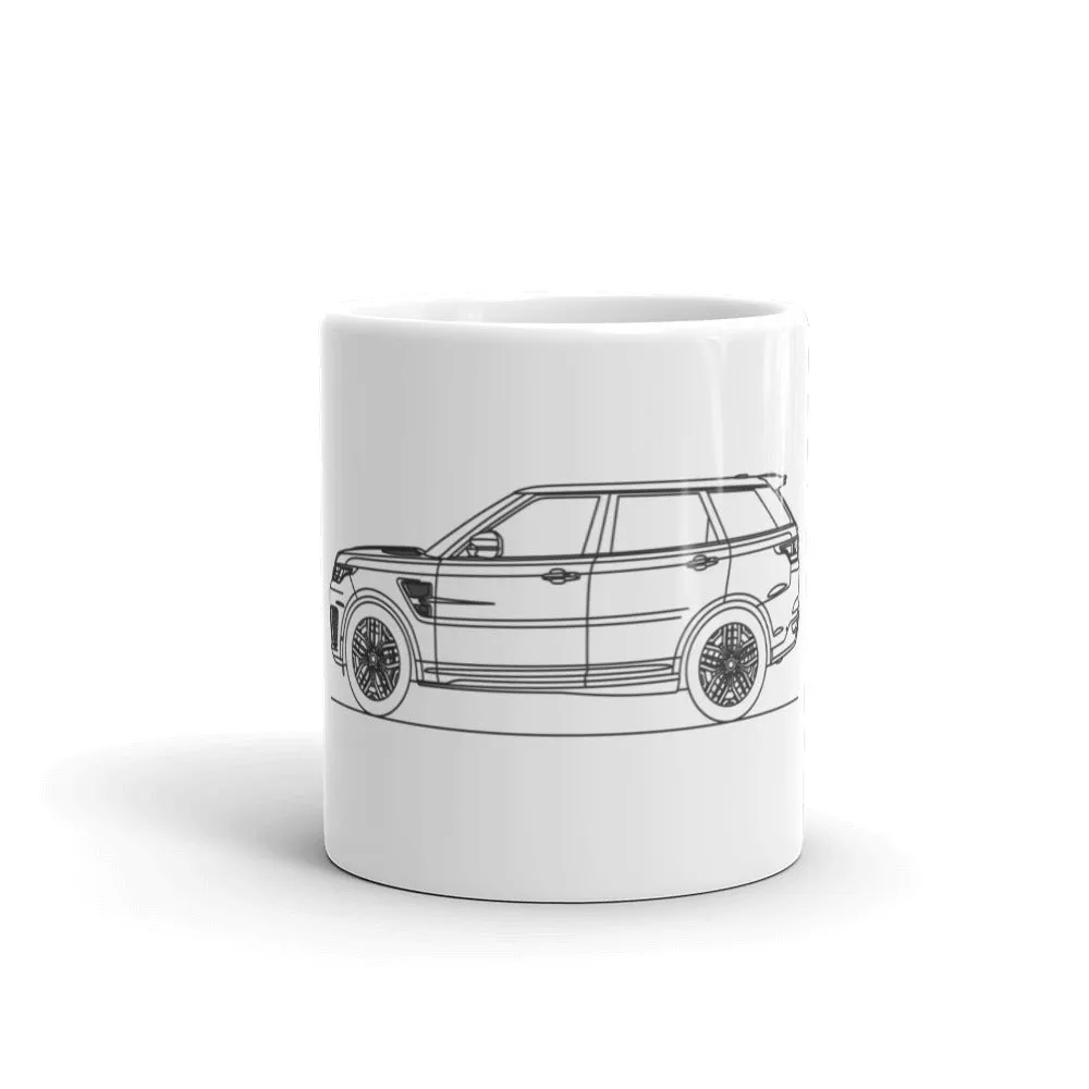 Land Rover Range Rover Sport SVR Silhouette Mug